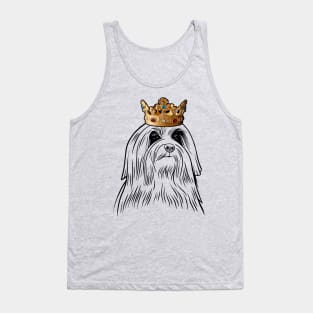 Lowchen Dog King Queen Wearing Crown Tank Top